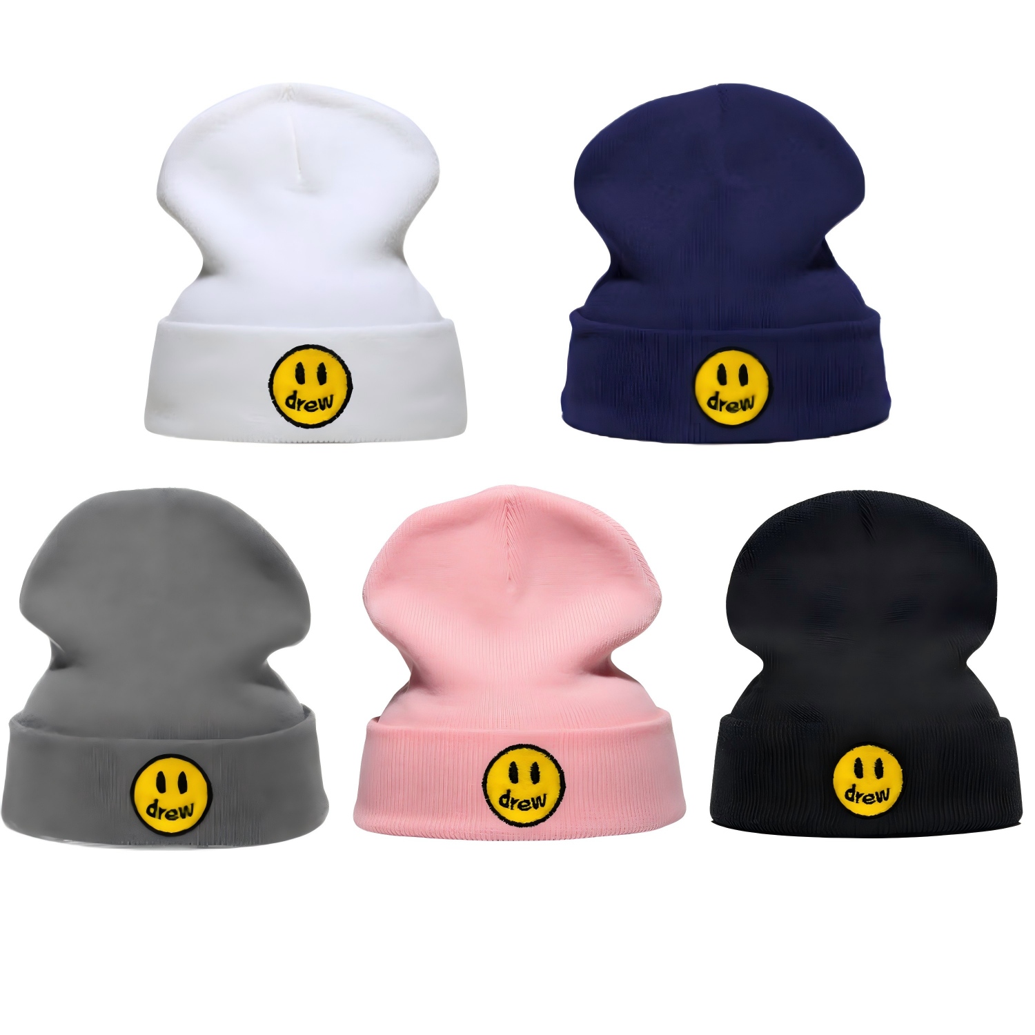 Beanie Cuffed Knit - قبعة شتوية جديدة مطرزة للرجال والنساء،