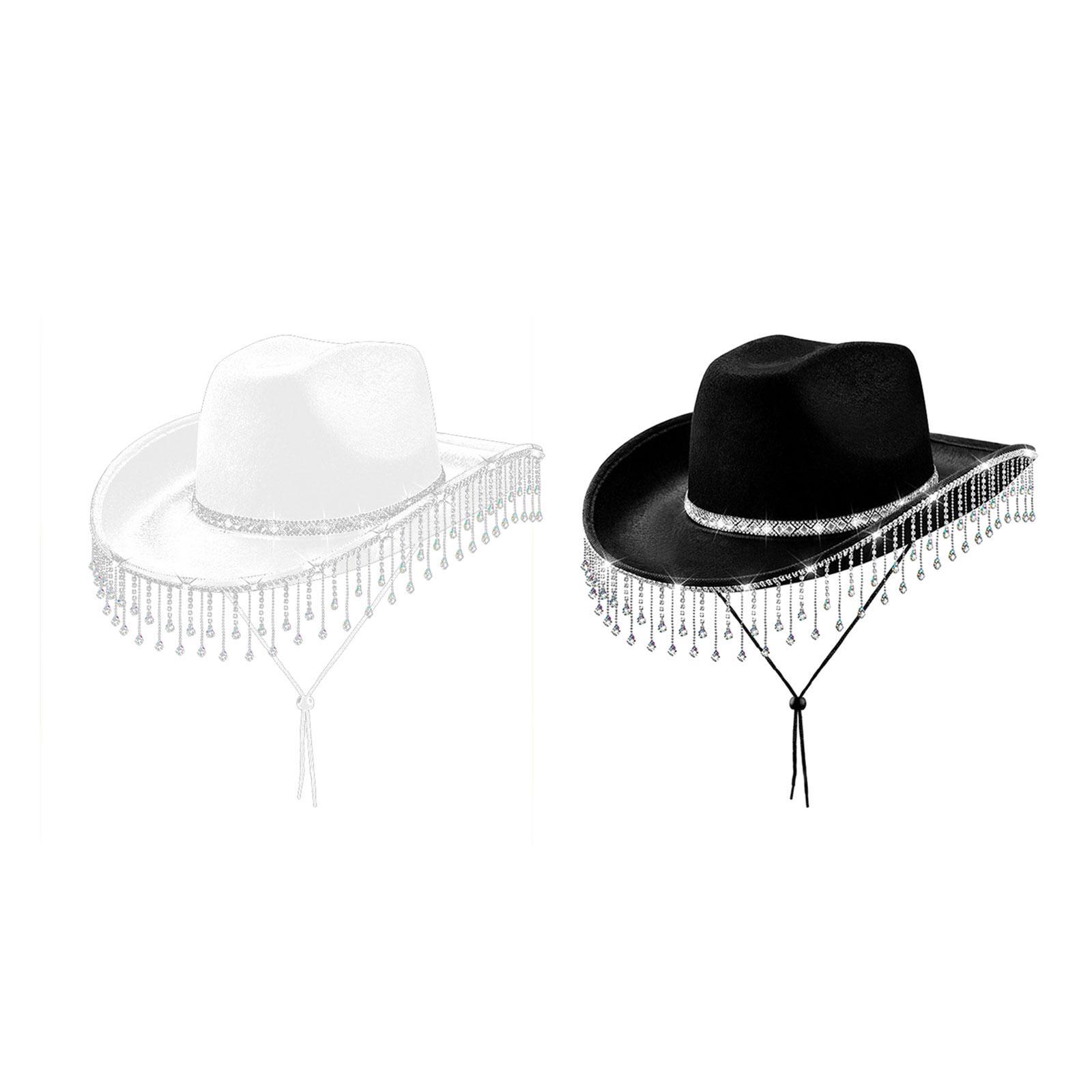 Cowboy Hat Straw - قبعة رعاة البقر النسائية مع حجر