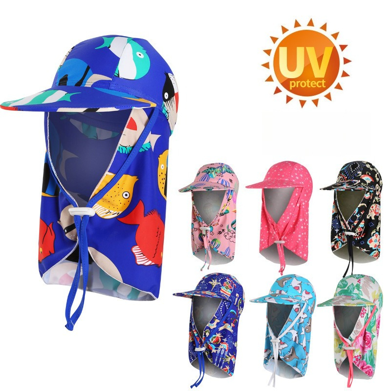 Sun Hat Wide Brim - قبعة سباحة للأطفال للحماية من الشمس