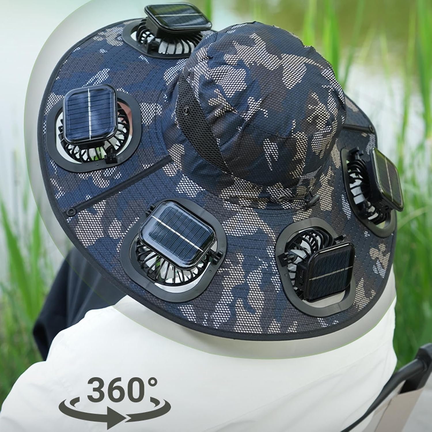 قبعة شمسية بـ 6 مراوح للرجال ل - مراجعة Visor Sun Hat وسعره
