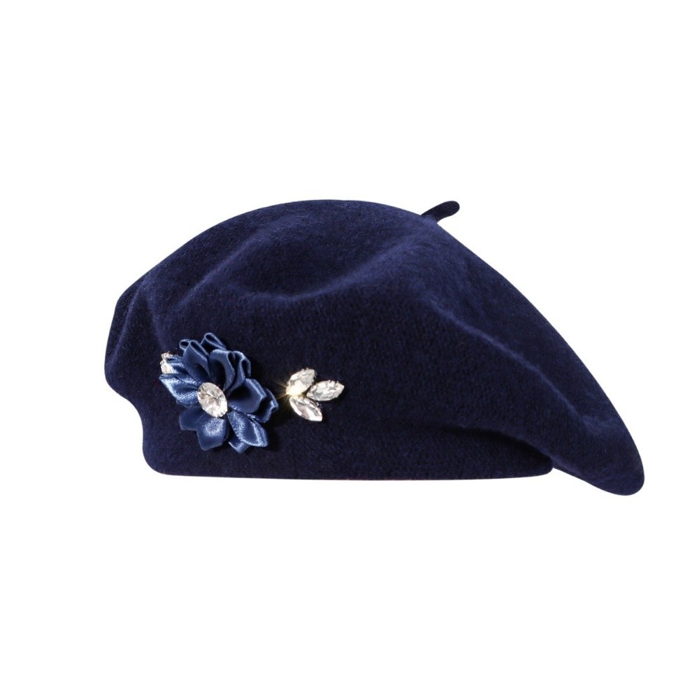قبعة بيريه صوفية بلون موحد أني - مراجعة Beret French Wool وسعره