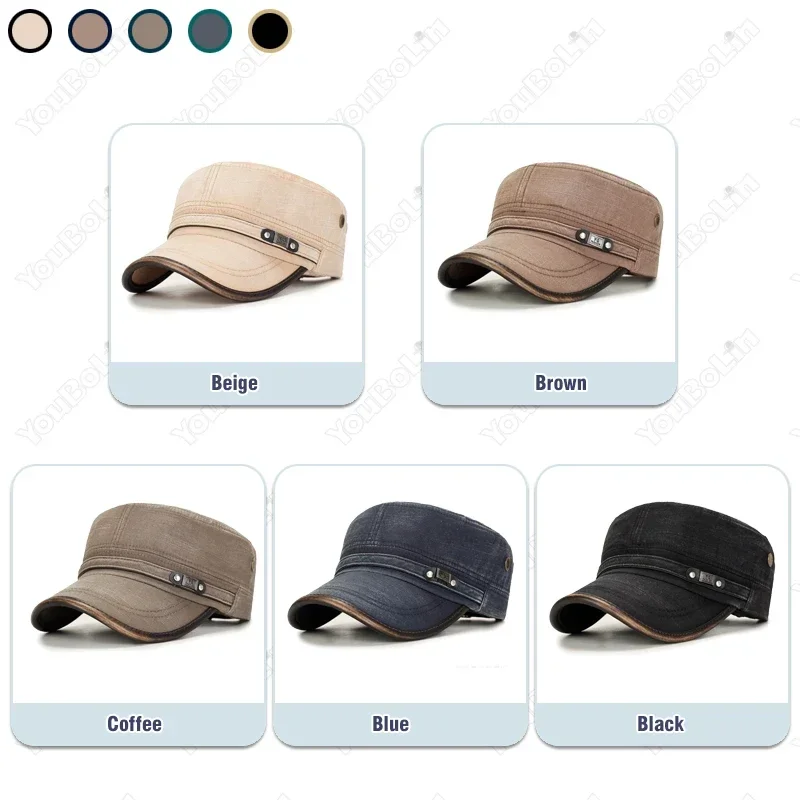 قبعة مسطحة مزينة بالجلد المغسو - مراجعة Dad Hat Cotton وسعره