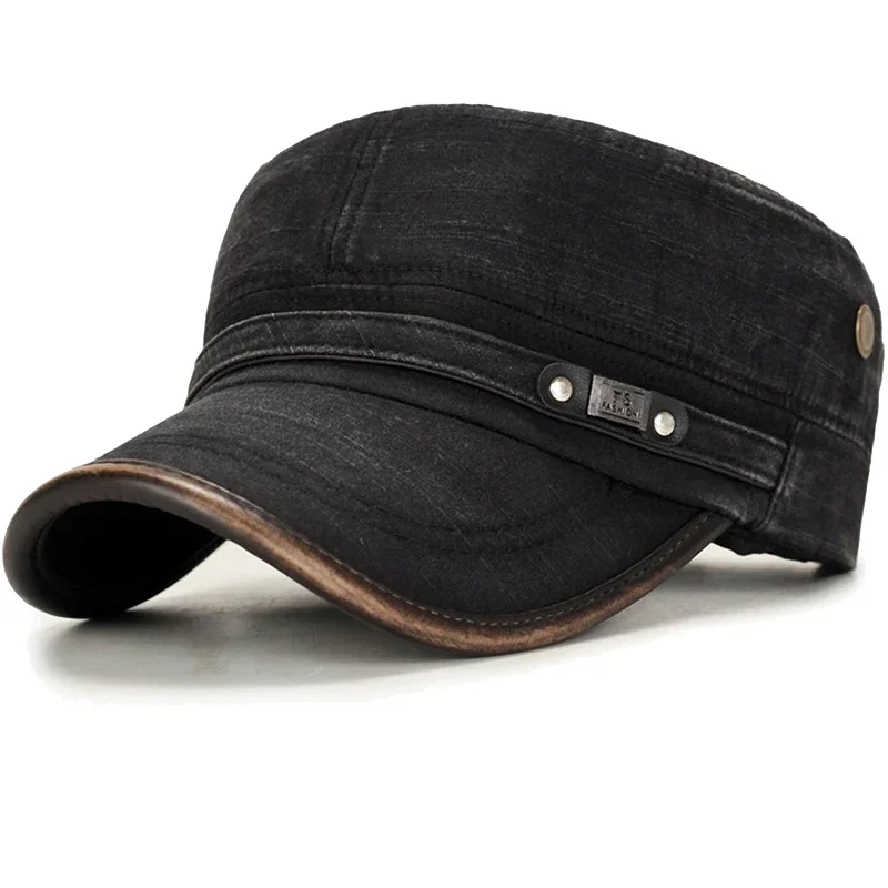 قبعة مسطحة مزينة بالجلد المغسو - مراجعة Dad Hat Cotton وسعره