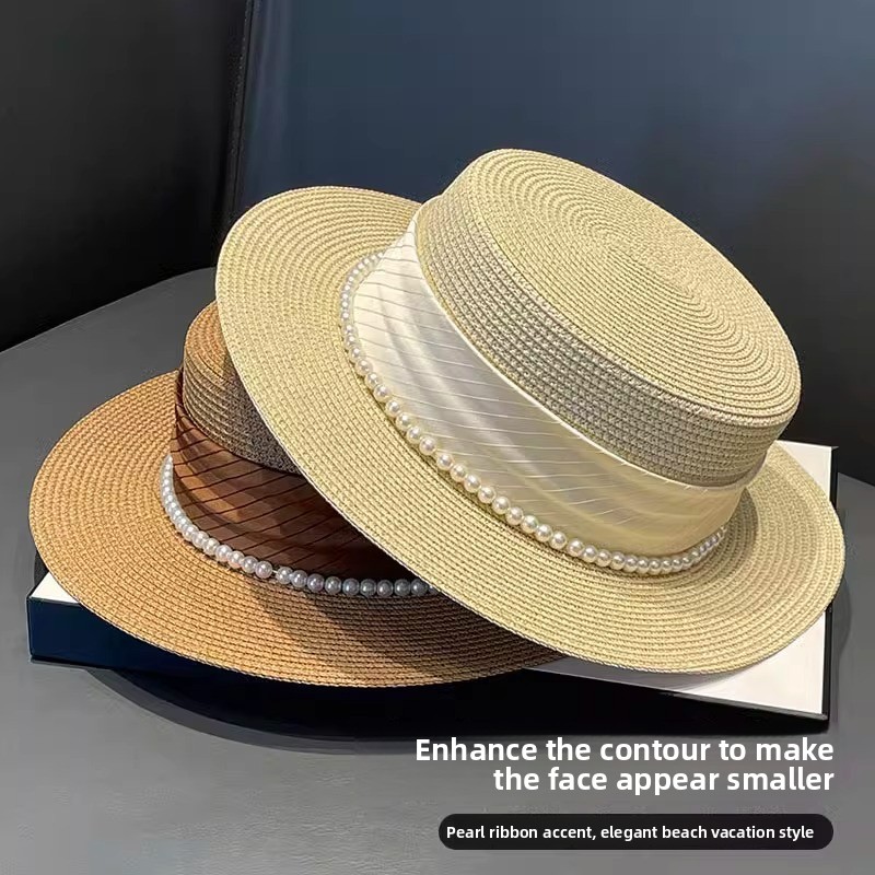 2025 نمط جديد قبعة الرجعية شقة - مراجعة Sun Hat Wide Brim وسعره