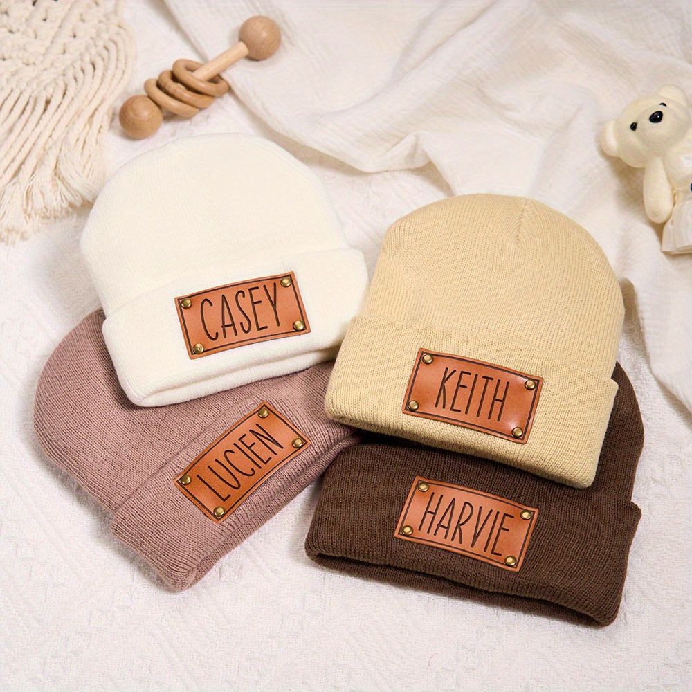 قبعة شتوية محبوكة مخصصة مع رقع - مراجعة Beanie Cuffed Knit وسعره