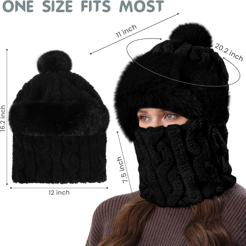 النساء قبعات شتوية قطعة واحدة  - مراجعة Skull Cap Helmet Liner وسعره