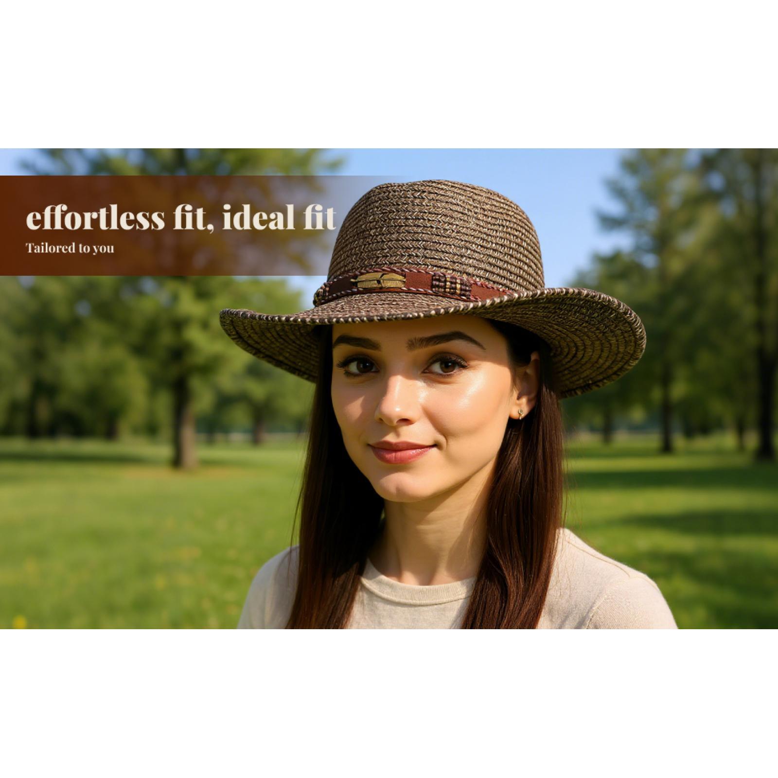 قبعة شمسية واسعة الحواف للرجال - مراجعة Cowboy Hat Straw وسعره