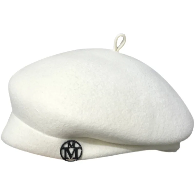 قبعة من الصوف الأبيض للنساء -  - مراجعة Beret French Wool وسعره