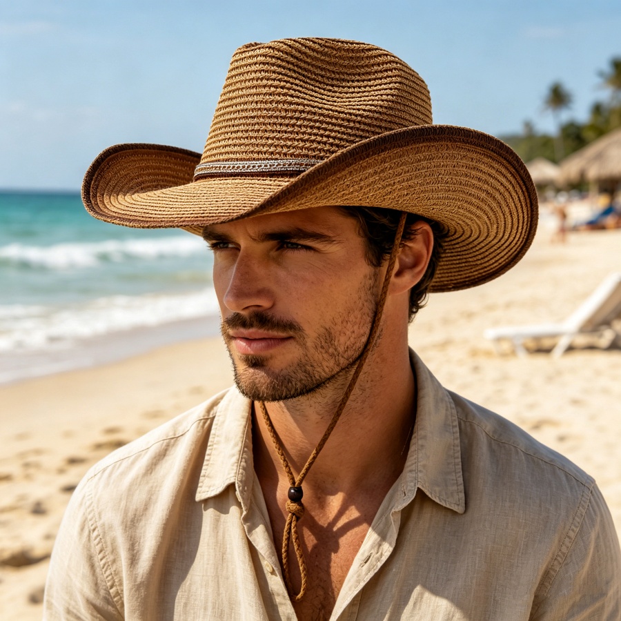 قبعة كاوبوي غربية عتيقة الطراز - مراجعة Cowboy Hat Straw وسعره